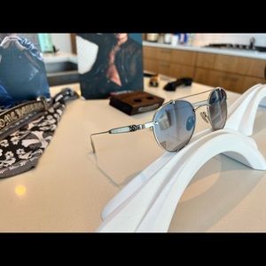 Chrome Hearts Oralgami Sunglasses with RARE piano varnish white wood temples!